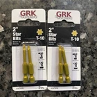 (2) Grk 772691874191, Yellow CARD10-2 T-10 2-INCH, Bits Per (peg G-1) New. Price: $7.99.
