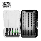 Flex Stack Pack 10 Pcs Carbide Tipped Multi-construction Drill And Drive Bit Set New. Price: $39.98.