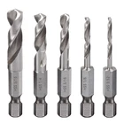 5PCS 1/4" Quick Change Hex Shank Metal Stubby Drill Short Set Hss New. Price: $23.99.