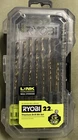 Ryobi Titanium Drill Set (22-PIECE) Open. Price: $23.99.
