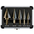 Ironant Step Drill Bits, 5PCS Hss Titanium Set, 50 Straight New. Price: $33.69.