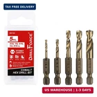 5PCS M35 Cobalt Stubby Drill Bit Set For Stainless Steel & Hard Metals Cast Ir New. Price: $31.31.