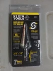 Klein Tools Quick-release Spiral Flute 3/16"-7/8" Step Drill Bit New. Price: $21.00.
