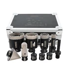 Diamond Hole Saw Kit 10-PACK For Tile, Marble, And Granite With Sds Adapter New. Price: $166.99.