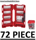 New Milwaukee 72 Piece Shockwave Impact Duty Driver Bit Set 48-32-4497. Price: $53.78.