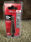 Milwaukee Tool 48-89-9284 3/16 In. 7/8 No Cobalt Step Drill Bit New. Price: $75.00.