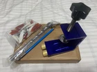 Pocket Hole Jig Adjustable Punch Locator 15 Degree Angle Drill Guide Nib Open. Price: $24.00.