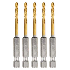 Milwaukee Shockwave 1/8" Red Helix Titanium Drill Bit, 5-PACK New. Price: $17.00.