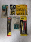 Dewalt Stanley Makita Screwdriver Bit Drill Stop Punch Demagnetizer Hinge New. Price: $19.00.