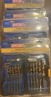 Lot 0F 4- New Sealed Ryobi Speed Load Plus 17PC Hex Shank Titanium Coated Bits. Price: $59.99.