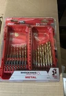 Milwaukee Shockwave 23-PIECE Impact Duty Red Helix Titanium Twist Drill Bit Set New. Price: $29.79.