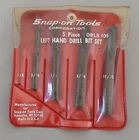 Vintage Snap-on Tools 4 Piece (1/8" Missing) Left Hand Drill Bit Set Dbls 105 Used. Price: $39.83.