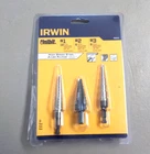 New Irwin 10502ZA Vise-grip 3-PIECE Unibit Step Drill Set Free Shipping. Price: $69.00.