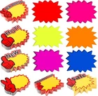 600 Pieces Starburst Signs 3.5 X 2.8 Inch, Blue, Yellow, Rose, Purple, Orange New. Price: $21.82.