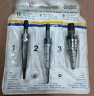 Unitbit 3-PC Drill Set 13 Hole Sizes Step Made In Usa New. Price: $47.93.
