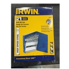 Irwin Piece High Speed Steel Drill Bit Set 60221 For Wood Plastic New. Price: $50.00.