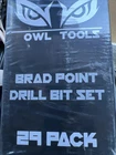Owl Tools Brad Point Drill Bit Set 29 Pack New. Price: $28.00.