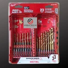 Milwaukee Shockwave Impact Duty Red Helix 23 Pc Drill Bit Set Packout 48-89-4631 New. Price: $39.98.