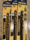 Irwin 73626 13/32" Turbomax Jobber Length Drill Bit 3/8" Reduced Shank Lot Of New. Price: $8.99.