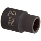 Sunex 212ZM 1/2" Drive 12MM 12-POINT Impact Socket, Radius Corner Design New. Price: $14.70.