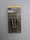 Klein Tools 32793 Pro Impact Power Bits, 5/16-INCH Nut Driver 3-PACK New. Price: $11.99.