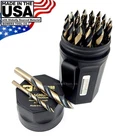 Norseman 29PC Vortex Step Bit Drill Set Hi-molybdenum M7 1/16-1/2 VT-29P Usa New. Price: $195.97.