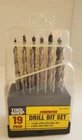 New 19 Pc Combination Drill Bits 13 High Speed Steel, 6 Brad Point Tool Shop. Price: $14.77.