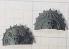 Old World Tomb Kings Bits Skeleton Chariot Skull Engraved Crest Set Used. Price: $8.99.
