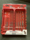 Milwaukee Shockwave Hammer Drill Bit Kit 10 Piece Carbide 48-20-9068 New. Price: $25.00.
