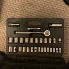 Napa Evercraft 3/8" Drive Sae Metric Socket Set Complete Ratchet Spark Plug Case Used. Price: $5.00.