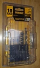 New Dewalt 10-PIECE Drill Bit Set # DWA1180, Black & Gold, Upc 885911745338. Price: $18.00.