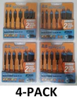 Spyder Stinger 8 Pc. Assorted 6-IN Woodboring Spade Drill 1/4" Bit Set (4-PACK) New. Price: $35.99.