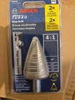 Bosch 1/4" 1-3/8" #5 Turbo Step Drill Bit New. Price: $35.00.