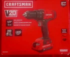 Craftsman CMCD710C1 20V Max Brushless Cordless Compact Drill - Red New. Price: $52.50.