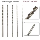 5 Different Sizes Extra Long High-speed Steel Drill Bits, Shank New. Price: $8.99.