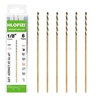 Hlofizi 1/8" 6" Extra Long Drill (6 Pack), Aircraft Extension Bit... New. Price: $14.55.