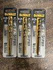 3PCS Dewalt DWA1224 Cobalt Pilot-point Drill Bit, 3/8 In. New. Price: $35.00.