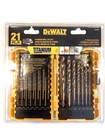 Dewalt New 21 Piece Pilot Point Titanium Drill Bit Set Snap Latch Case DW1361. Price: $32.95.