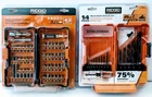 Ridgid 43 Pc Impact Drive Bit Set & 14 Black Oxide Drill New. Price: $39.48.