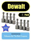 Pack Dewalt Maxfit Ultra Magnetic Compact Nut Driver Set 1/4" 5/16" 3/8" 7/16" New. Price: $16.99.