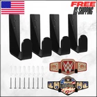 Championship Wrestling Title Belt Wall Mount Display Holder Hanger Rack Set 4PC New. Price: $25.06.
