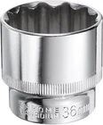 Harfington 12-POINT Socket 1/2" Drive 36MM Deep 45# Steel Metric Shallow New. Price: $24.99.