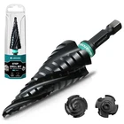 Four Spiral Flute Step Drill Bit M35 Cobalt 3/16-7/8 Inch Altin Coated Hex New. Price: $35.67.