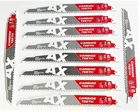 10 Milwaukee Ax 9" Carbide Sawzall Blades 5TPI Wood/nails Reciprocating 5226 New. Price: $59.99.