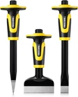 Rock Chisel Set, Firecore 3PCS Masonry With Hand Guard New. Price: $44.99.