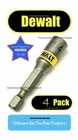 Pack Dewalt 1/4" Magnetic Nut Driver New Maxfit Ultra Impact Ready. Price: $12.43.