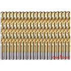 Drillforce 20PCS 1/16"-1/2" Titanium Bits Set Hss Jobber Twist New. Price: $38.99.