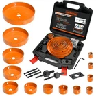 Luckyway Hole Saw Kit Pro, 22PCS Set With 3/4-619-152MM 13PCS S... New. Price: $43.96.