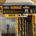 Dewalt DW1354 Titanium Nitride Coated Drill Bit Set 14PC W/ Tough Case+ New. Price: $19.95.