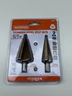 Warrior Titanium 96275 Steel Step Bit Piece Set 3/16" 1-3/8" New. Price: $11.99.